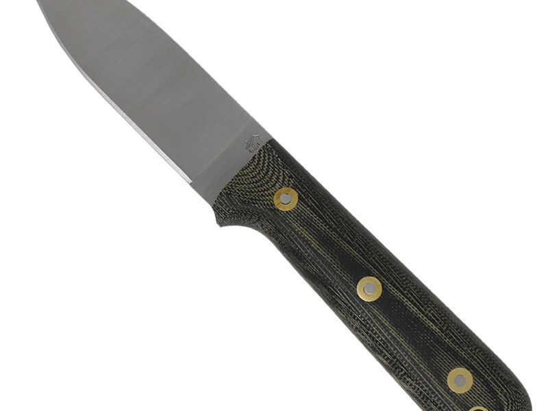 L.T. Wright Handcrafted Knives Genesis, Flat, A2 Fixed Blade (Black/Matte)