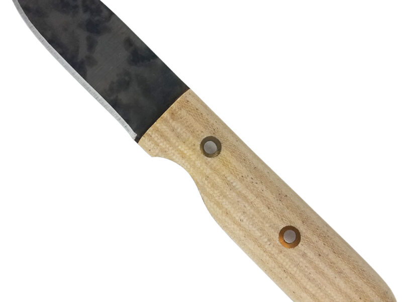 L.T. Wright Handcrafted Knives Bushbaby HC 1075 Striped Patina Knife (Striped Snakeskin)