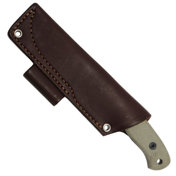 ESEE JG3 Survival Fixed Blade Knife, Leather Firestarter Holder Sheath - Image 3