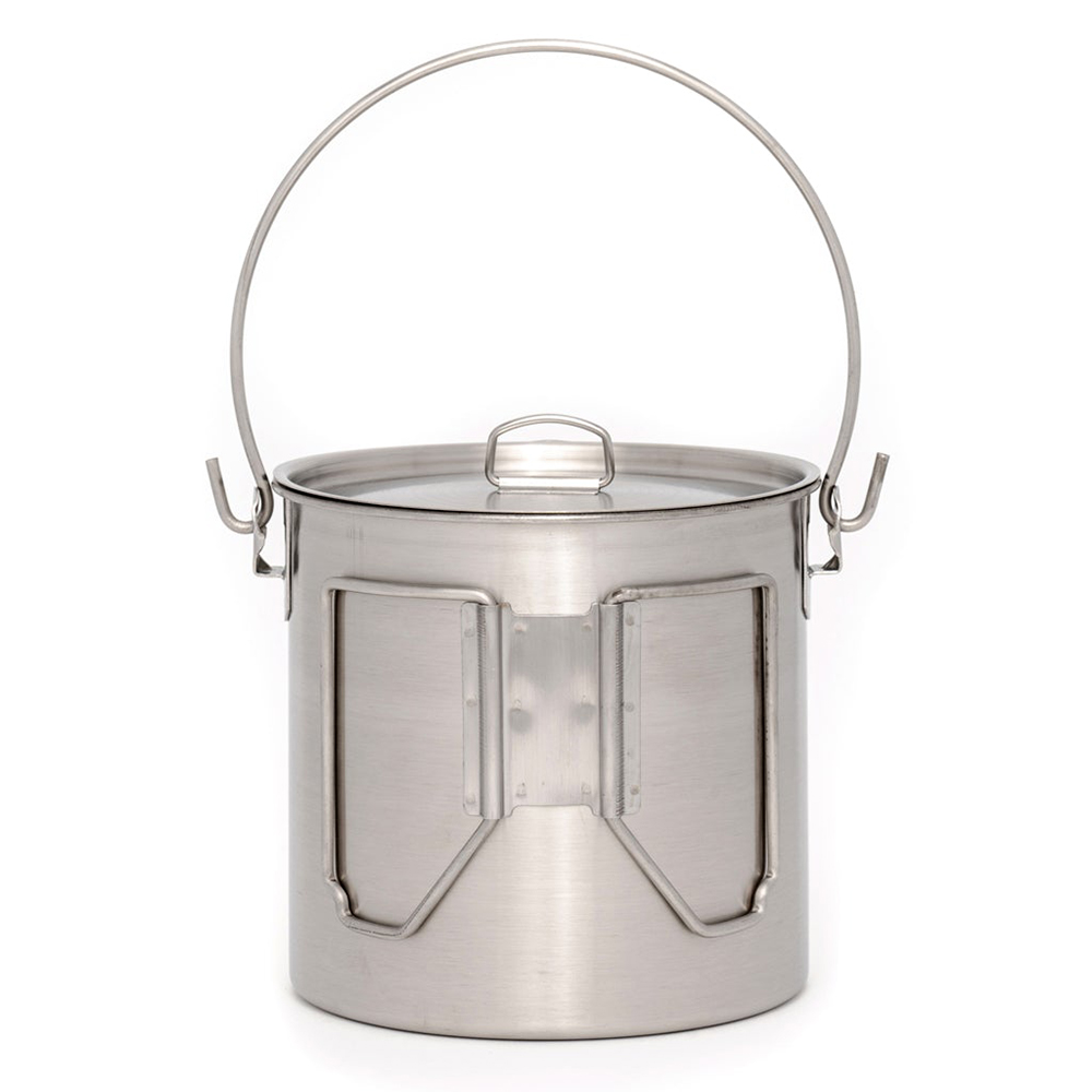 The Pathfinder School 64oz Stainless Steel Bush Pot and Lid Set ...