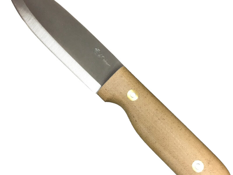 L.T. Wright Handcrafted Knives Bushcrafter, Scandi, A2, Snakeskin Matte